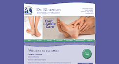 Desktop Screenshot of drklotzman.com