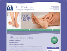 Tablet Screenshot of drklotzman.com